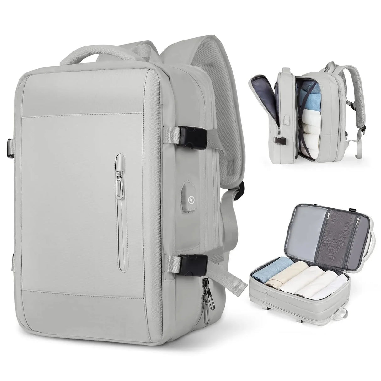 Expandable Travel Backpack for Business and Outdoor Use