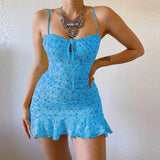 Women's Floral Camisole Dress - Summer Casual Skirt - Comfortable Fit