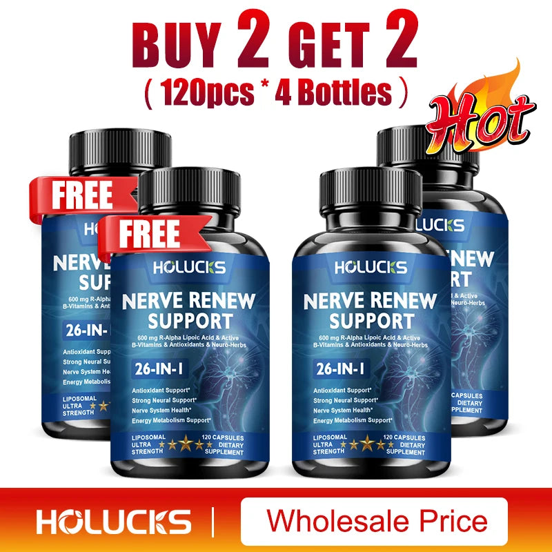 Nerve Renew Capsules with Vitamin B Complex & R-Alpha Lipoic Acid