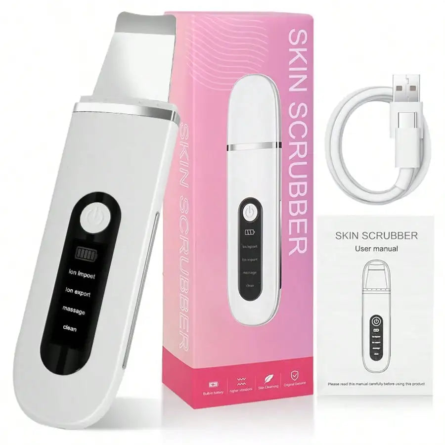 USB Rechargeable Ultrasonic Skin Cleaning Tool with 4 Modes