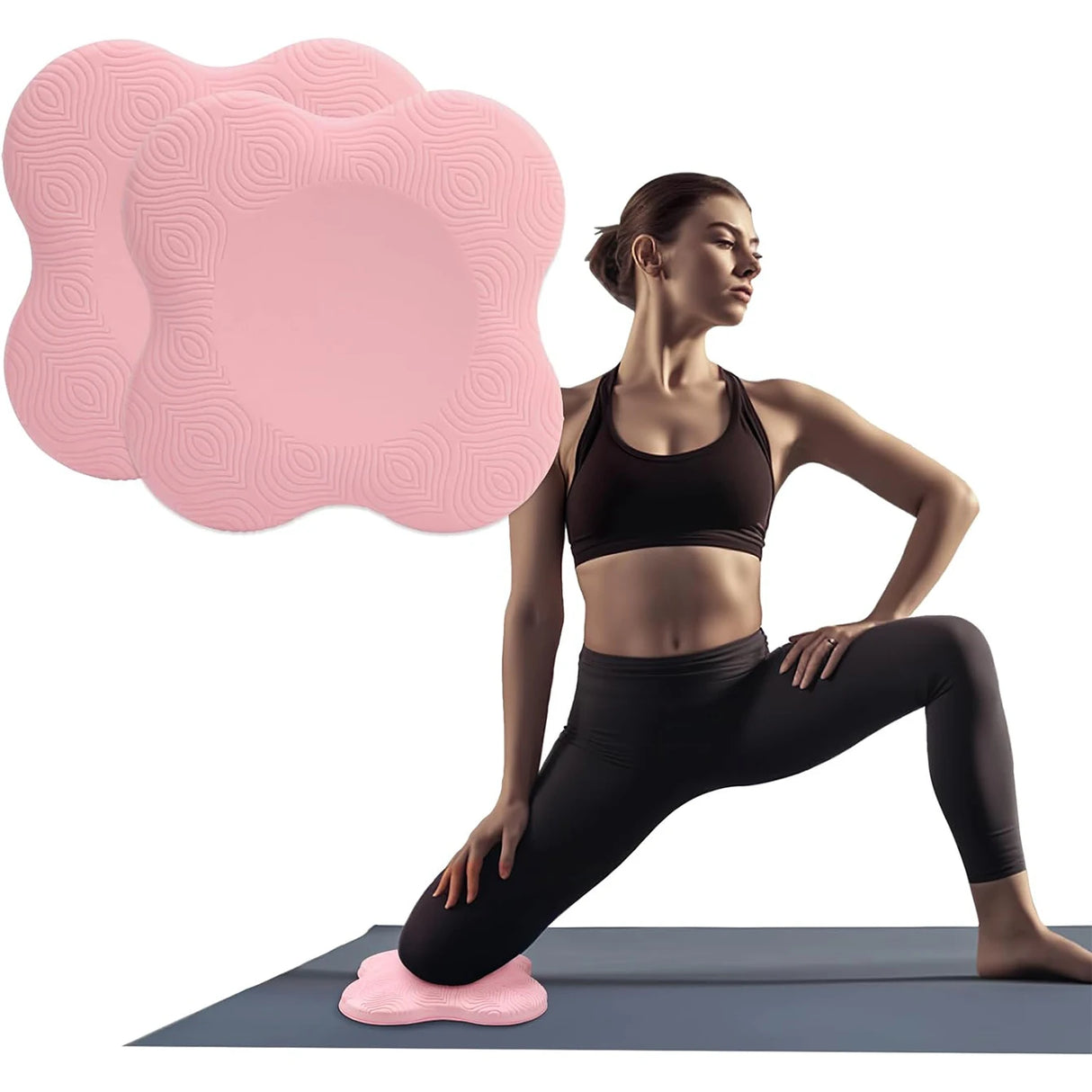 Yoga Knee Pads 2Pcs Comfortable Fitness Accessories for Pilates & Sports