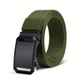 Automatic Buckle Canvas Tactical Belt for Men - Outdoor Workwear