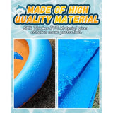 32FT Outdoor Water Slide for Kids and Adults, PVC Material, Blue and Yellow