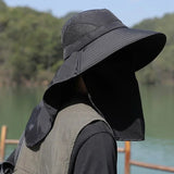 UV Protection Bucket Hat with Neck Flap for Men & Women - Outdoor Fishing & Hiking