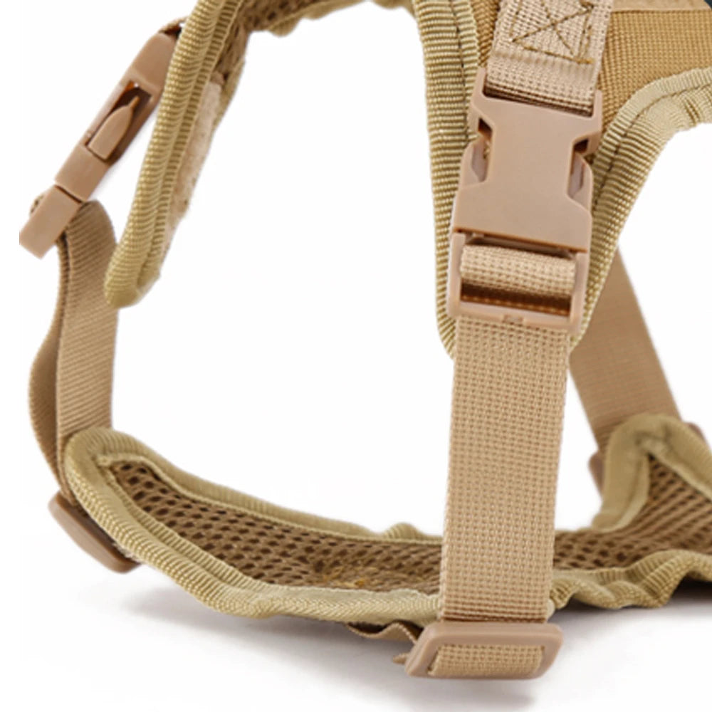 Tactical Cat Harness Adjustable Escape Proof Soft Mesh Vest for Walking