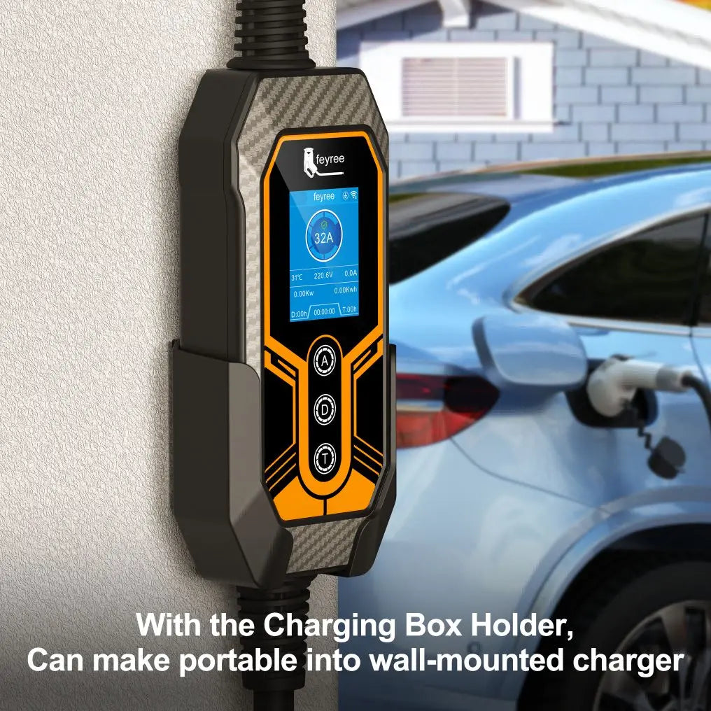 EV Charger Holder Wall Mount for Portable 7KW 11KW EV Charger