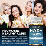 NAD 1500 Mg + Trans-Resveratrol - Energy Support & Cell Repair Supplement