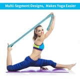 Elastic Yoga Stretching Strap with Loops for Ballet, Dance, Pilates