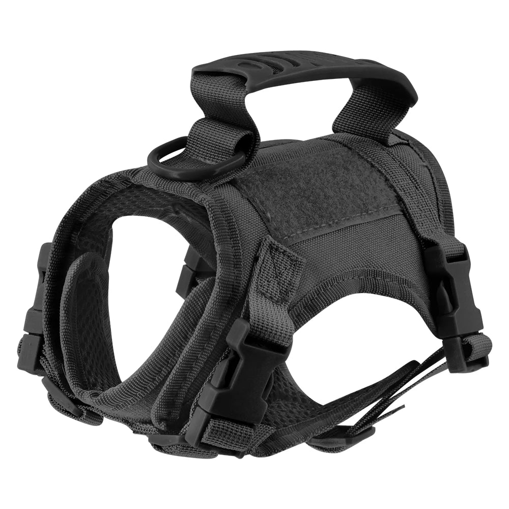 Tactical Cat Harness Adjustable Escape Proof Soft Mesh Vest for Walking