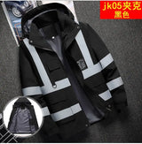Men's Workwear Jacket Waterproof Windproof Reflective Outdoor Construction