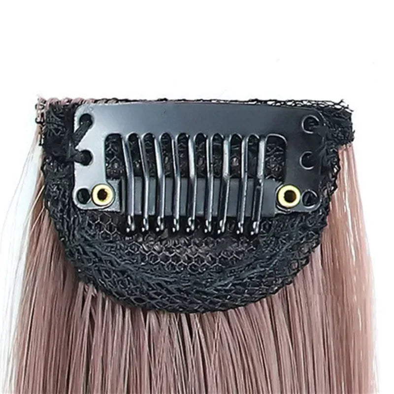 60cm Clip In Hair Extensions Synthetic Long Straight Hairpiece Accessories