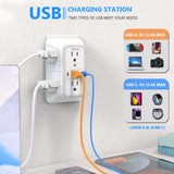 Power Strip with 6 AC Outlets & 4 USB Ports, Multi Socket Fast Charging