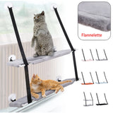 Double-layer Velvet Cat Suspension Bed with Suction Cups - 20kg Capacity