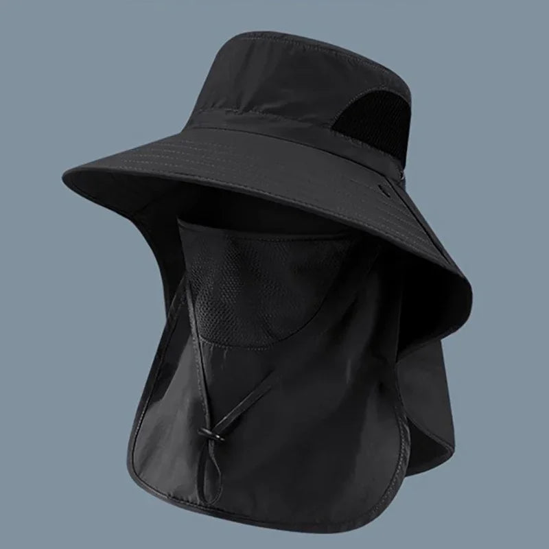 UV Protection Bucket Hat with Neck Flap for Men & Women - Outdoor Fishing & Hiking