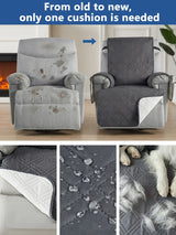 Recliner Cover with Pocket, Anti-Slip Sofa Cushion, Easy Installation