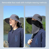 UV Protection Bucket Hat with Neck Flap for Men & Women - Outdoor Fishing & Hiking