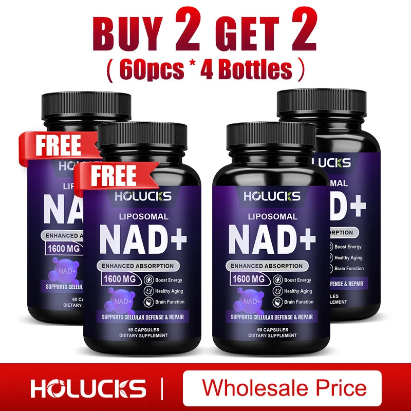 NAD+ Supplement with Resveratrol - Enhances Cellular Vitality & Energy