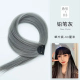 60cm Clip In Hair Extensions Synthetic Long Straight Hairpiece Accessories