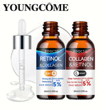 Retinol Collagen Serum 2-Pack | 5% Retinol Hyaluronic Acid | Firming Essence