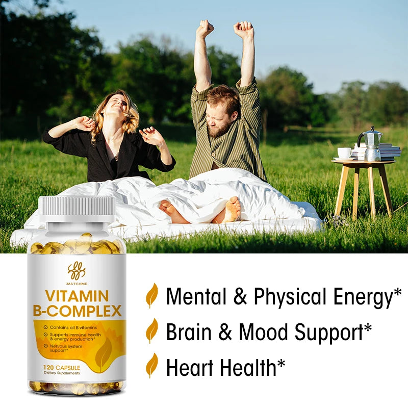 Vitamin B Complex Capsules with Resveratrol, 66 Count