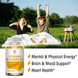 Vitamin B Complex Capsules with Resveratrol, 66 Count