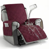 Recliner Cover with Pocket, Anti-Slip Sofa Cushion, Easy Installation