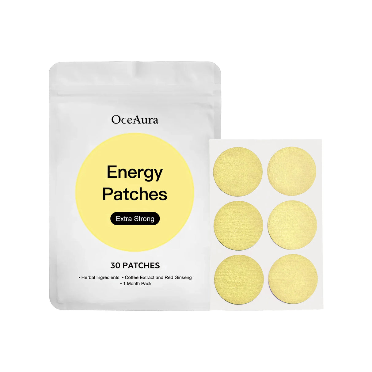 Yellow Body Care Patches for Men & Women - 30 Count Daily Comfort