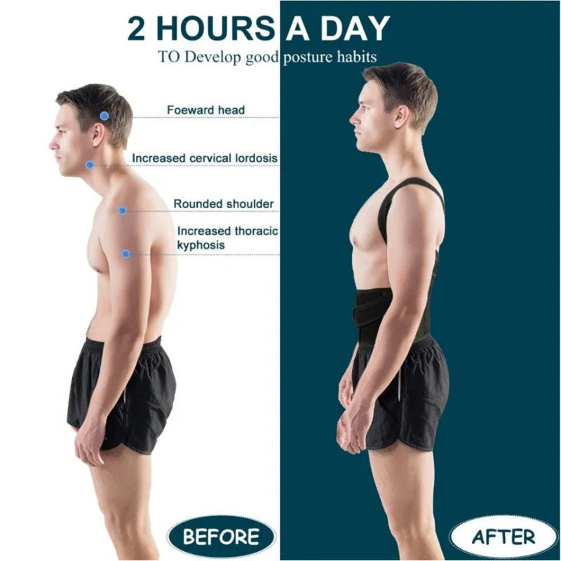 Posture Support Sitting Trainer | Adjustable Unisex Back Support Aid