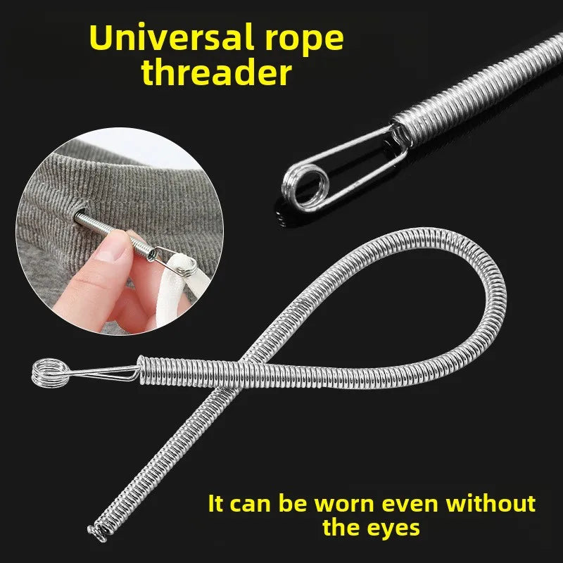 Bendable Spring Drawstring Threader Clip for DIY Sewing Accessories
