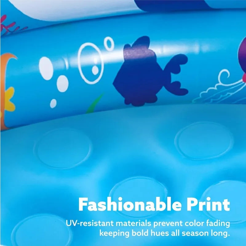 Joyfy Inflatable Kiddie Pool 34 Inches for Outdoor Fun