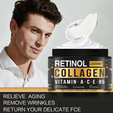 Men's Retinol Collagen Face Cream - Moisturizing, Hydrating, Anti-Aging