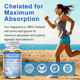 Magnesium Glycinate Capsules with Zinc - 60 Count