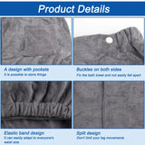 Men's Sauna Kilt Adjustable 70x140cm Quick-Dry Towel for Spa Gym