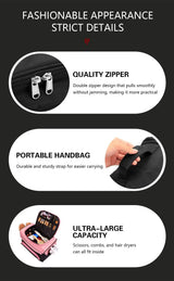 Portable Makeup Bag Waterproof Storage Case for Travel & Salon Use
