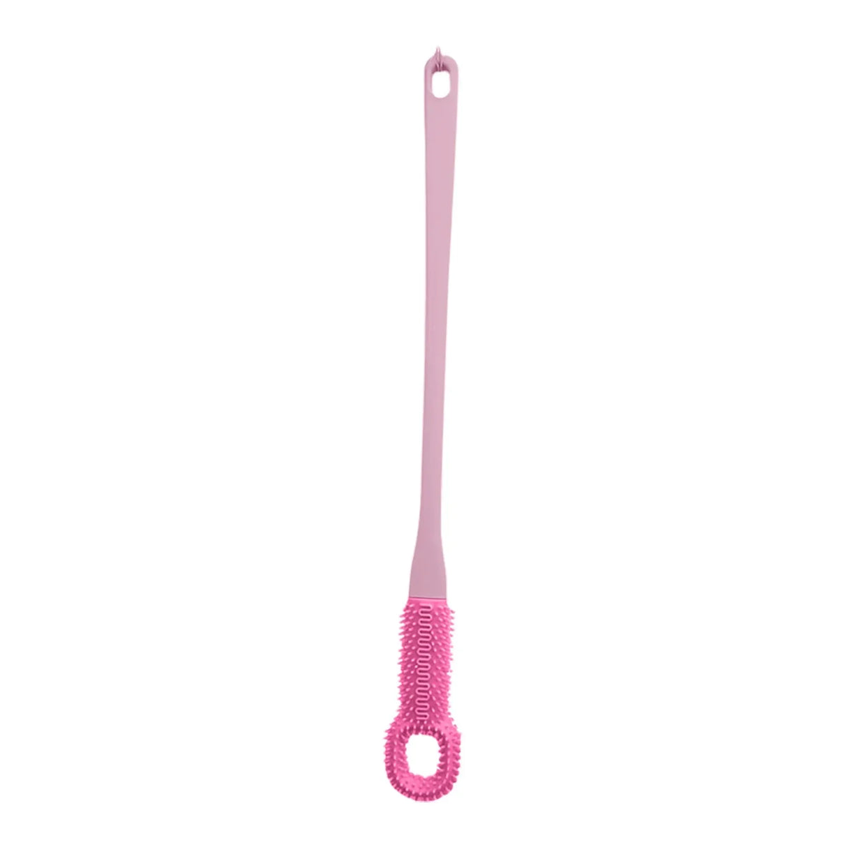Comfort Silicone Brush Long Handle Soft Rubber Toe Gap Brush for Foot Care