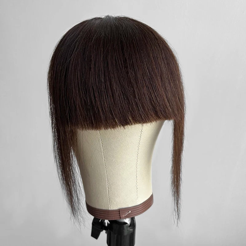 Clip On Bangs Wig for Women - Straight Human Hair Hairpiece