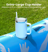 Inflatable Tanning Pool Lounger Float with Sprinkler, X-Large Size