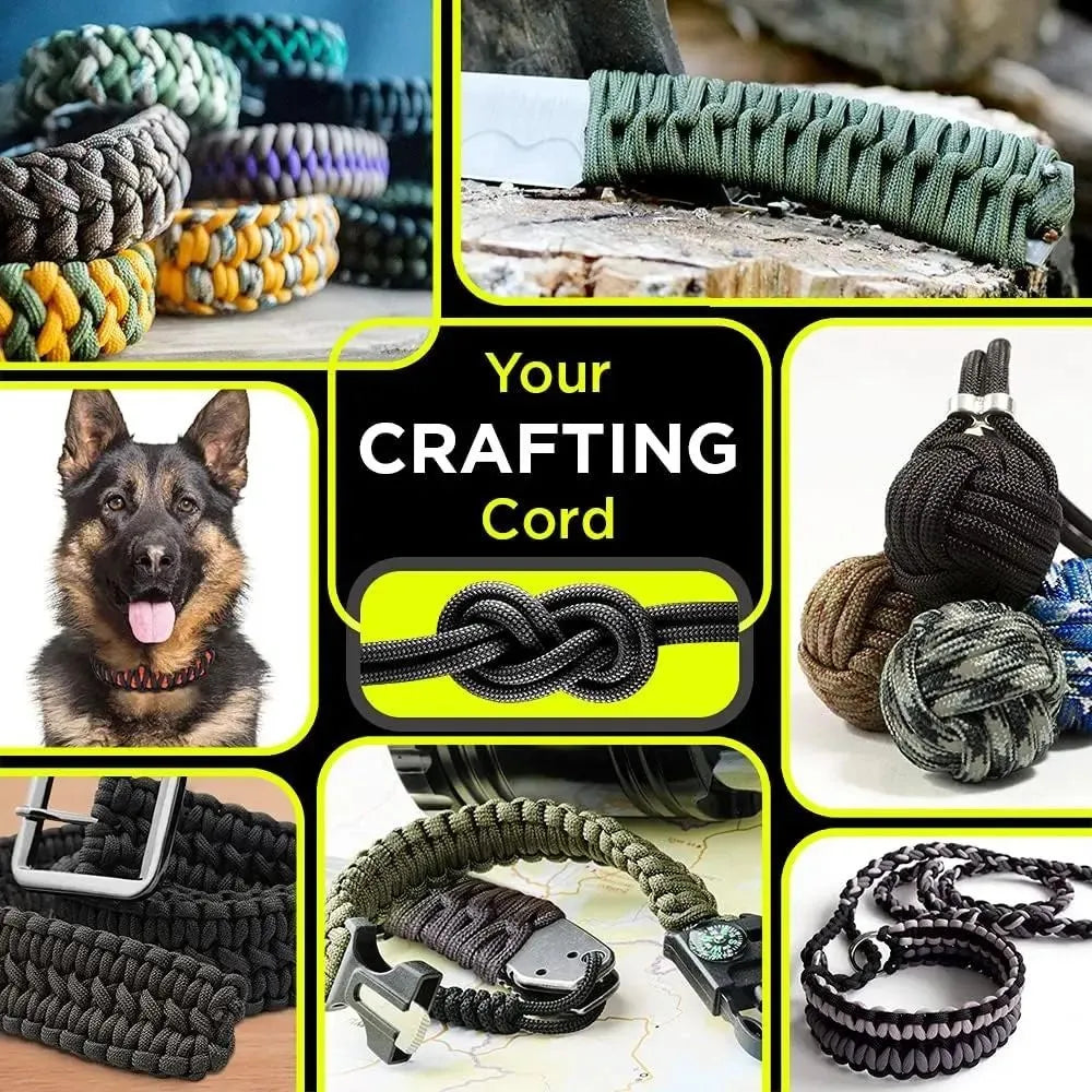 Braided Paracord 4mm Thick 30m for Camping, Hiking, DIY Projects