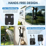 Portable Camping Shower with Rechargeable Battery and LED Display