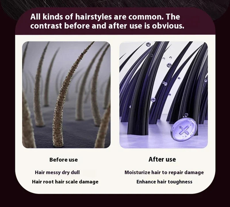 Wireless Hair Straightener Comb with Negative Ion Technology - Rechargeable