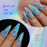 Holographic Glitter Cat Eye Gel Nail Polish 15ml - UV/LED Curable