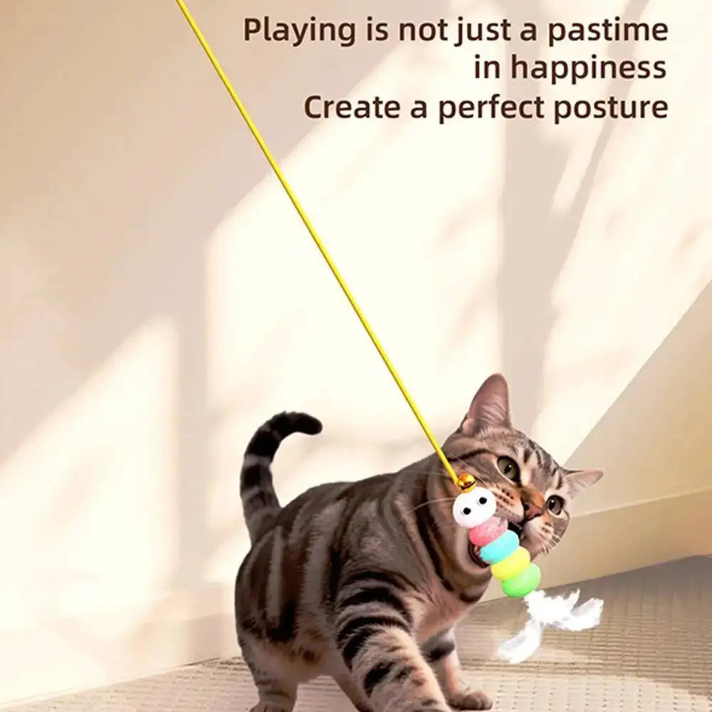 Interactive Electric Cat Teasing Stick Toy for Playtime and Fun