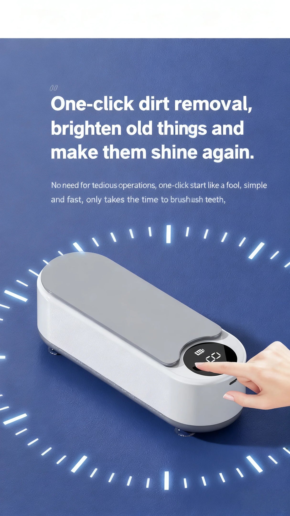 High-Frequency Glasses Cleaner - Wireless Multi-Purpose Cleaning Machine