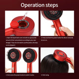 Electric Vibration Massage Comb with Red Light Therapy for Hair Growth