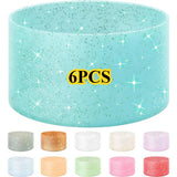 Glitter Silicone Cup Sleeves for Stanley Tumblers, 12-24OZ, 1/6PCS