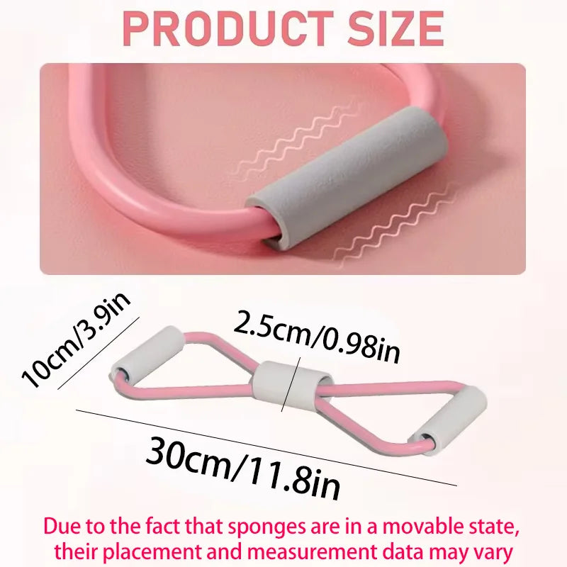Portable Fitness Equipment 8 Shape Resistance Band for Home Gym Workout Pilates