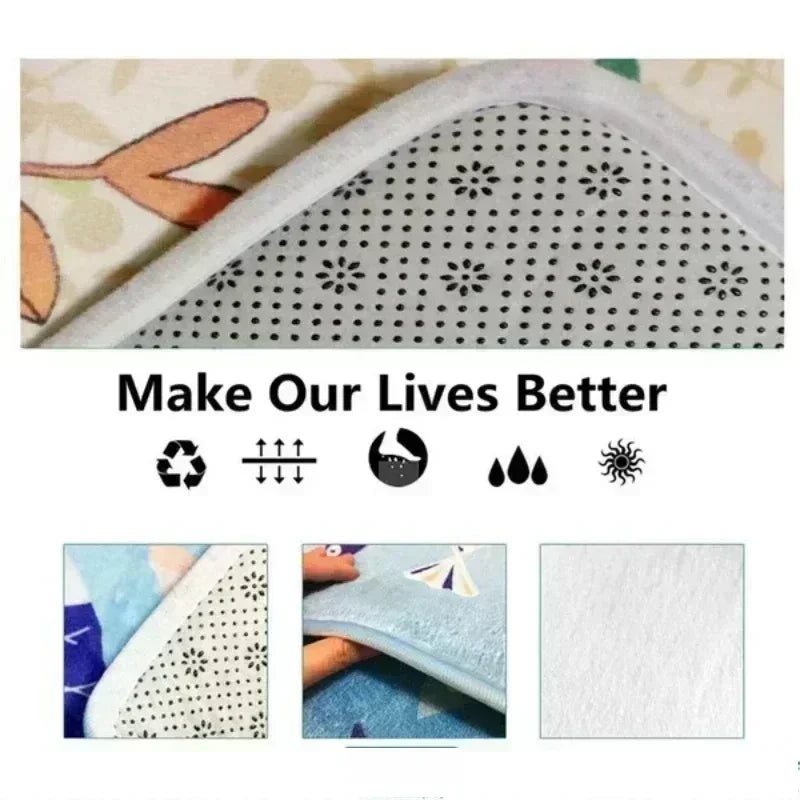 3D Fantasy Water Tower Door Mat, Non-Slip Floor Mat for Home Decor