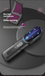 Wireless Hair Straightener Comb with Negative Ion Technology - Rechargeable