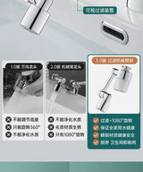 Metal Faucet Extender with Filter and 2 Modes, Swivel Sprayer Head