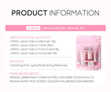 Sakura Skin Care Set - Facial Cleanser, Cream, Serum, Toner - Moisturizing Kit